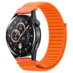 xDfind Wave Texture Nylon Hook and Loop Fastener Watch Band, 20mm, 22mm