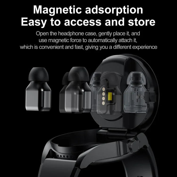 F36 1.46インチTFTカラースクリーン2-in-1 Bluetoothイヤホンスマートウォッチ、Bluetooth通話 / NFC対応