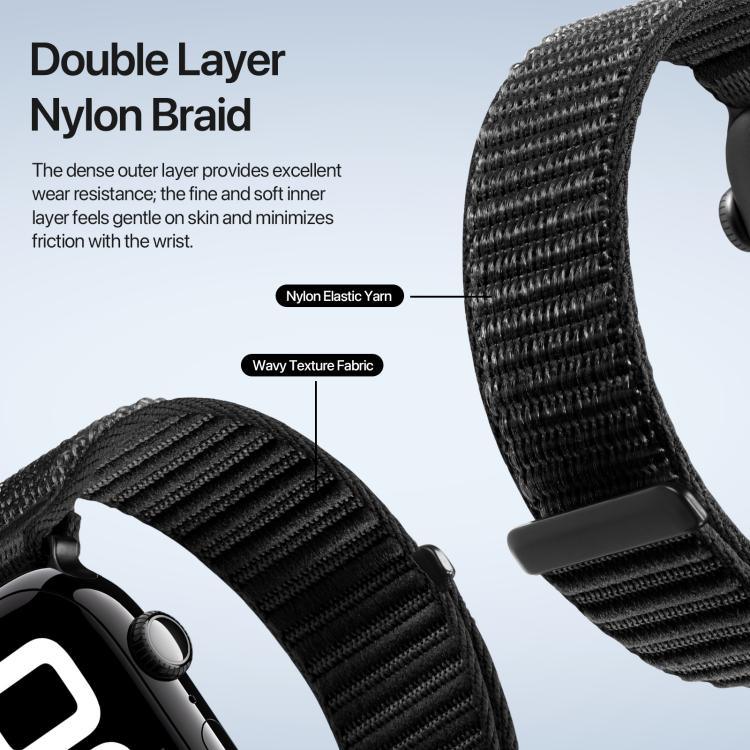 DUX DUCIS YEシリーズ ナイロン織りウォッチストラップ、Apple Watch 46mm / 49mm / 45mm / 44mm用、Apple Watch 42mm / 41mm / 40mm / 38mm用