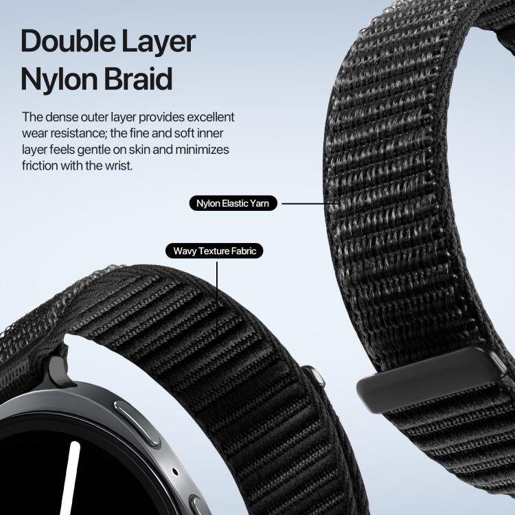DUX DUCIS YEシリーズナイロン織りウォッチストラップ、Samsung Galaxy Watch8 / Watch8 Classic 用