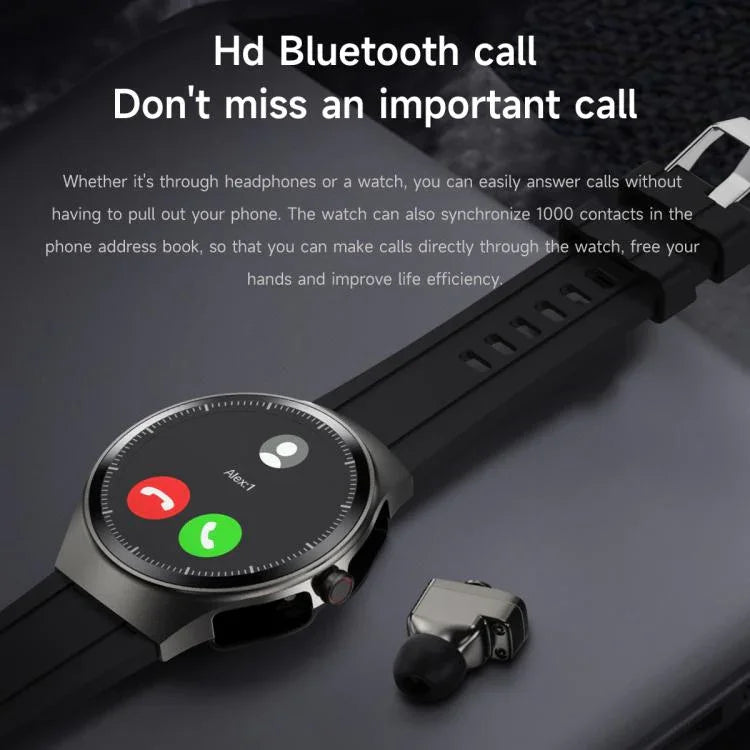 F39 1.43インチAMOLEDスクリーン2-in-1 Bluetoothイヤホンスマートウォッチ、Bluetooth通話 / NFC対応