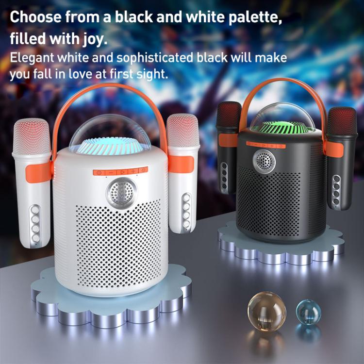 Lebo Y11 アウトドアポータブルワイヤレスカラオケデュアルマイクBluetoothスピーカー