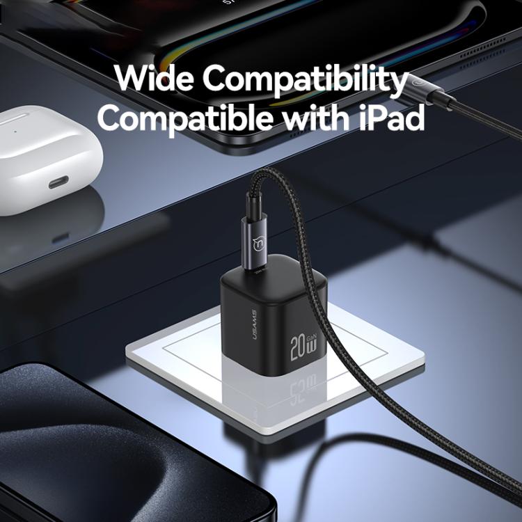 USAMS CC267 20W GaN USB-C / Type-Cポート ミニ急速充電器、USプラグ