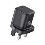 USAMS CC274 20W GaN USB-C / Type-Cポート ミニ急速充電器、UKプラグ