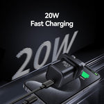 USAMS CC274 20W GaN USB-C / Type-Cポート ミニ急速充電器、UKプラグ