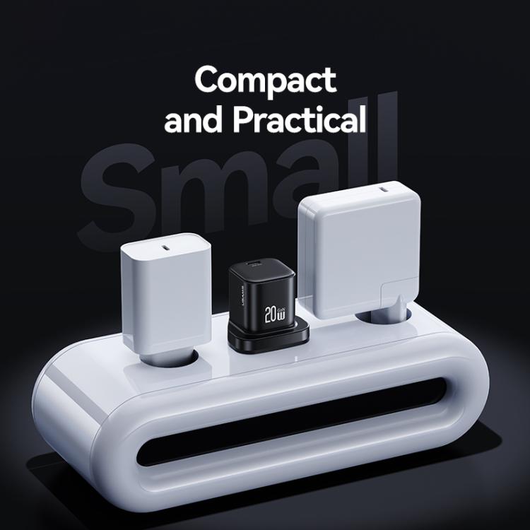 USAMS CC274 20W GaN USB-C / Type-Cポート ミニ急速充電器、UKプラグ