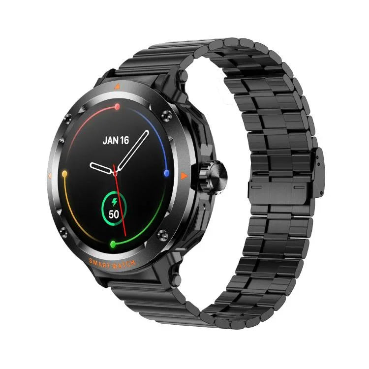 D13 2-in-1 Bluetoothイヤホンスマートコールウォッチ、Bluetooth通話 / NFC / ヘルスモニタリング対応、シリコンストラップ、3ビーズスチールストラップ、ミラネーゼスチールストラップ