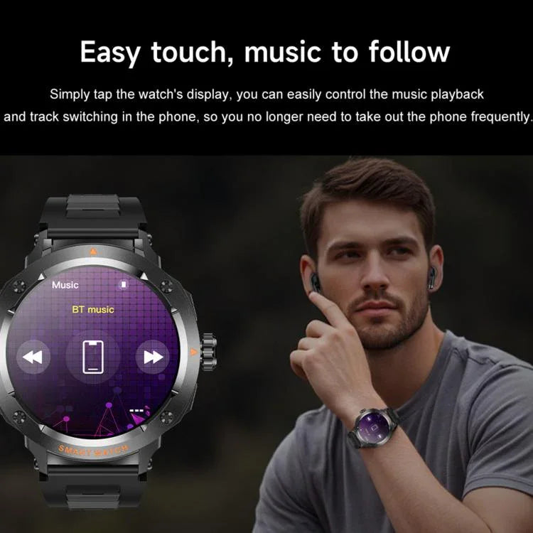 D13 2-in-1 Bluetoothイヤホンスマートコールウォッチ、Bluetooth通話 / NFC / ヘルスモニタリング対応、シリコンストラップ、3ビーズスチールストラップ、ミラネーゼスチールストラップ