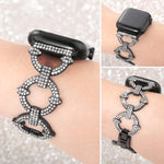 xDfind O字型ダイヤモンドメタルウォッチバンド、Apple Watch 42 / 44 / 45 / 46 / 49mm用、Apple Watch 38 / 40 / 41 / S10 42mm用
