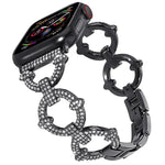 xDfind O字型ダイヤモンドメタルウォッチバンド、Apple Watch 42 / 44 / 45 / 46 / 49mm用、Apple Watch 38 / 40 / 41 / S10 42mm用