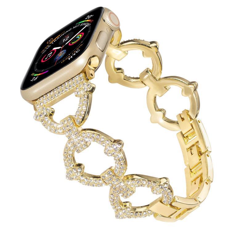 xDfind O字型ダイヤモンドメタルウォッチバンド、Apple Watch 42 / 44 / 45 / 46 / 49mm用、Apple Watch 38 / 40 / 41 / S10 42mm用
