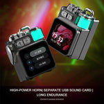 DK08 スマートLEDスクリーンクールスタイル ポータブルRGBライトBluetoothスピーカー DK08