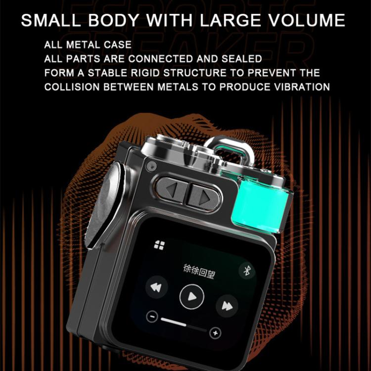 DK08 スマートLEDスクリーンクールスタイル ポータブルRGBライトBluetoothスピーカー DK08