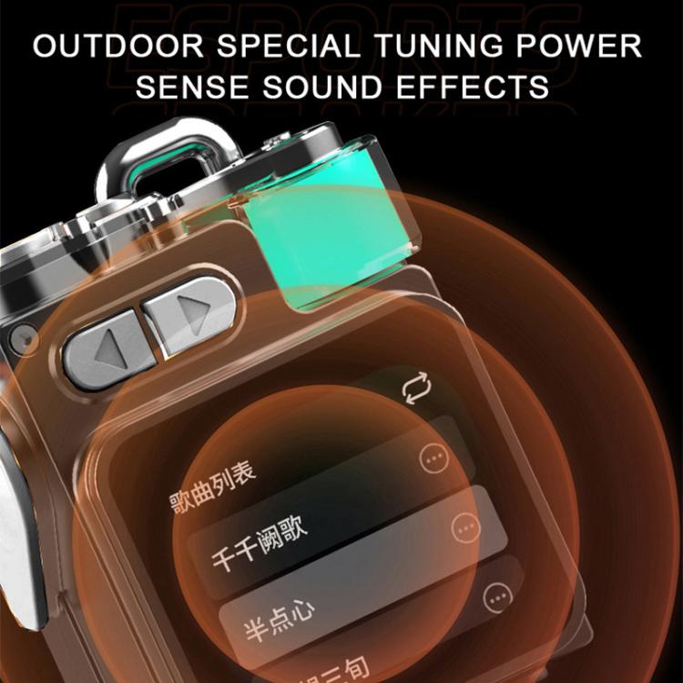 DK08 スマートLEDスクリーンクールスタイル ポータブルRGBライトBluetoothスピーカー DK08
