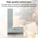 90度フラットエッジ木工用L字型炭素鋼ナイフエッジセット スクエア、50x40、75x50、100x70、3本セット
