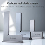 90度フラットエッジ木工用L字型炭素鋼ナイフエッジセット スクエア、50x40、75x50、100x70、3本セット