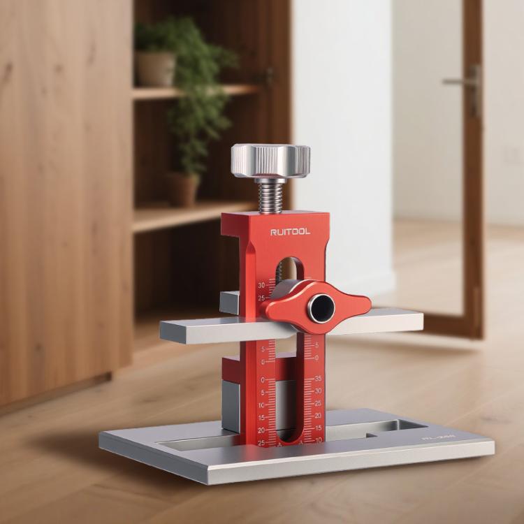 RUITOOL 多機能キャビネット扉取り付け位置決め補助具 ベース付き、ドリルなし、10mmドリル付き、6/8/10mmドリル付き