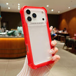 透明マット TPU ハイブリッド PC 3-in-1 電話ケース、iPhone 17 Pro Max 用、iPhone 17 Pro 用