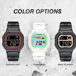 NORTH EDGE X1 Outdoor Single Display Square Waterproof Luminous Electronic Watch