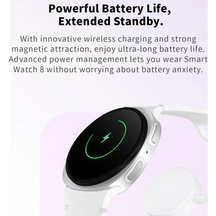 HD8 mini 1.29インチ BT5.4 スポーツスマートウォッチ、Bluetooth通話 / 睡眠 / 血中酸素 / 心拍数 / 血圧健康モニター対応