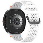 xDfind 合金ブラックバックルハニカム通気シリコンウォッチバンド、Samsung Galaxy Watch8 / Watch8 Classic 用
