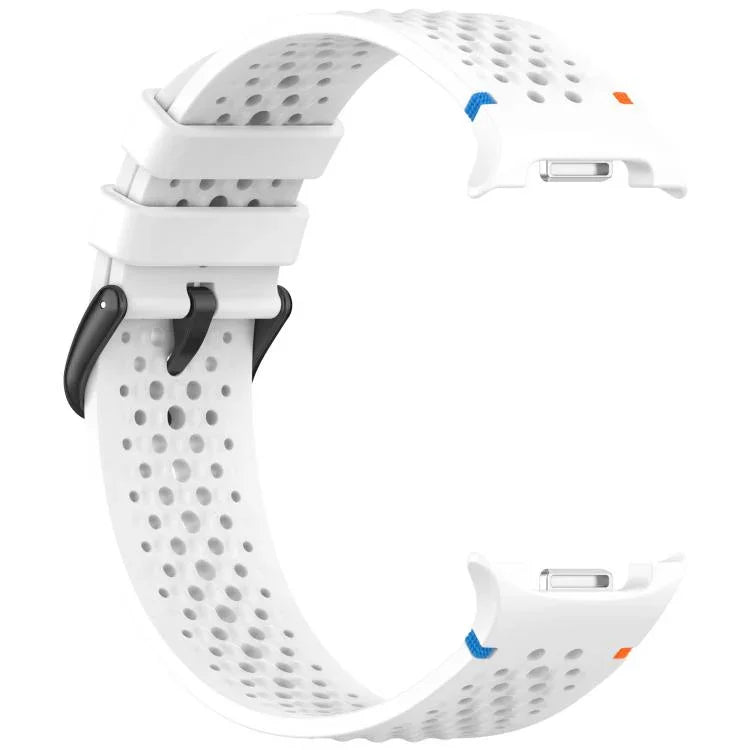 xDfind 合金ブラックバックルハニカム通気シリコンウォッチバンド、Samsung Galaxy Watch8 / Watch8 Classic 用