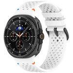 xDfind 合金ブラックバックルハニカム通気シリコンウォッチバンド、Samsung Galaxy Watch8 / Watch8 Classic 用