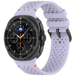 xDfind 合金ブラックバックルハニカム通気シリコンウォッチバンド、Samsung Galaxy Watch8 / Watch8 Classic 用