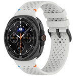 xDfind 合金ブラックバックルハニカム通気シリコンウォッチバンド、Samsung Galaxy Watch8 / Watch8 Classic 用