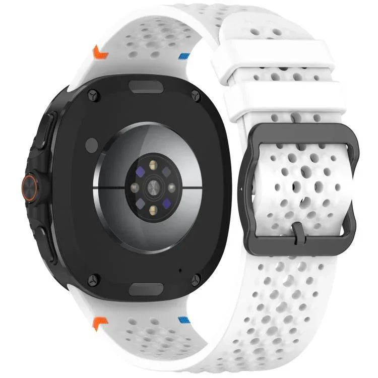 xDfind ラダーブラックバックルハニカム通気シリコンウォッチバンド、Samsung Galaxy Watch8 / Watch8 Classic 用