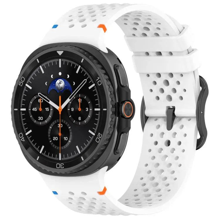 xDfind ラダーブラックバックルハニカム通気シリコンウォッチバンド、Samsung Galaxy Watch8 / Watch8 Classic 用