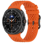 xDfind ラダーブラックバックルハニカム通気シリコンウォッチバンド、Samsung Galaxy Watch8 / Watch8 Classic 用