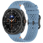 xDfind ラダーブラックバックルハニカム通気シリコンウォッチバンド、Samsung Galaxy Watch8 / Watch8 Classic 用