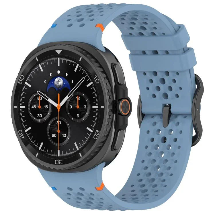 xDfind ラダーブラックバックルハニカム通気シリコンウォッチバンド、Samsung Galaxy Watch8 / Watch8 Classic 用