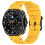 xDfind ラダーブラックバックルハニカム通気シリコンウォッチバンド、Samsung Galaxy Watch8 / Watch8 Classic 用