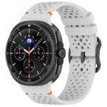 xDfind ラダーブラックバックルハニカム通気シリコンウォッチバンド、Samsung Galaxy Watch8 / Watch8 Classic 用