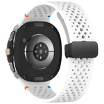 xDfind マグネティックブラックバックルハニカム通気シリコンウォッチバンド、Samsung Galaxy Watch8 / Watch8 Classic 用