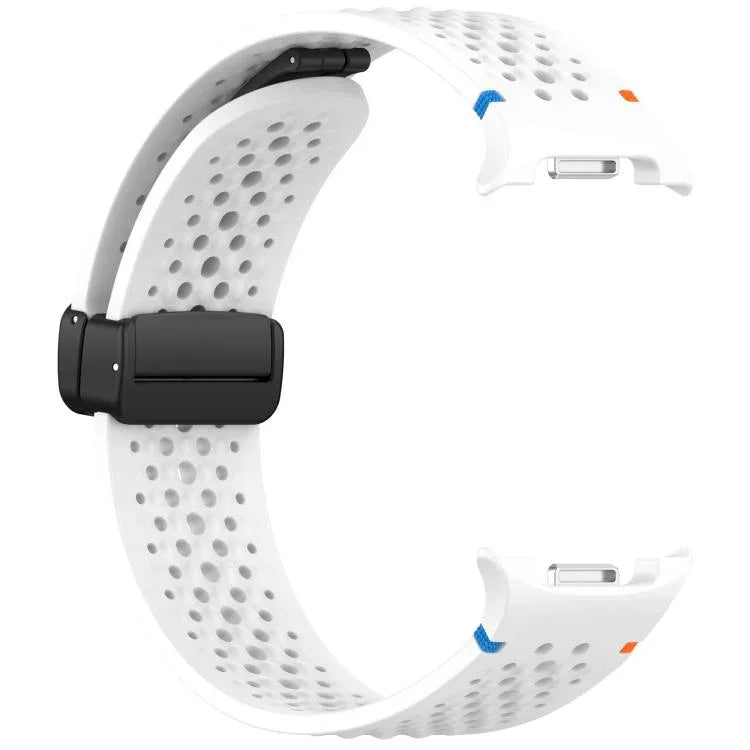 xDfind マグネティックブラックバックルハニカム通気シリコンウォッチバンド、Samsung Galaxy Watch8 / Watch8 Classic 用