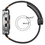 xDfind マグネティックブラックバックルハニカム通気シリコンウォッチバンド、Samsung Galaxy Watch8 / Watch8 Classic 用