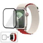 バックルループナイロンウォッチバンド 3Dカーブフィルム付き、Apple Watch Series 40mm用