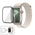 バックルループナイロンウォッチバンド 3Dカーブフィルム付き、Apple Watch Series 40mm用
