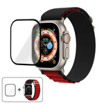 バックルループナイロンウォッチバンド 3Dカーブフィルム付き、Apple Watch Ultra 2 / 1 49mm用