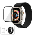 バックルループナイロンウォッチバンド 3Dカーブフィルム付き、Apple Watch Ultra 2 / 1 49mm用