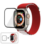 バックルループナイロンウォッチバンド 3Dカーブフィルム付き、Apple Watch Ultra 2 / 1 49mm用