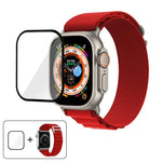 バックルループナイロンウォッチバンド 3Dカーブフィルム付き、Apple Watch Ultra 2 / 1 49mm用