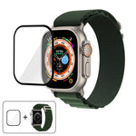 バックルループナイロンウォッチバンド 3Dカーブフィルム付き、Apple Watch Ultra 2 / 1 49mm用