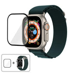 バックルループナイロンウォッチバンド 3Dカーブフィルム付き、Apple Watch Ultra 2 / 1 49mm用