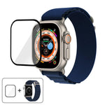 バックルループナイロンウォッチバンド 3Dカーブフィルム付き、Apple Watch Ultra 2 / 1 49mm用