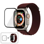 バックルループナイロンウォッチバンド 3Dカーブフィルム付き、Apple Watch Ultra 2 / 1 49mm用
