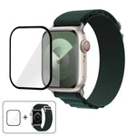 バックルループナイロンウォッチバンド 3Dカーブフィルム付き、Apple Watch Series 38mm用